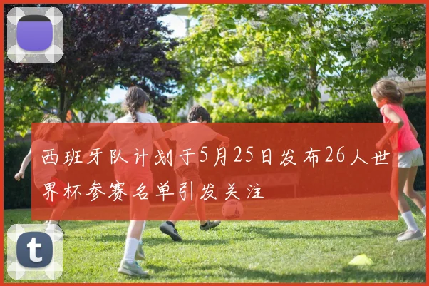 西班牙队计划于5月25日发布26人世界杯参赛名单引发关注